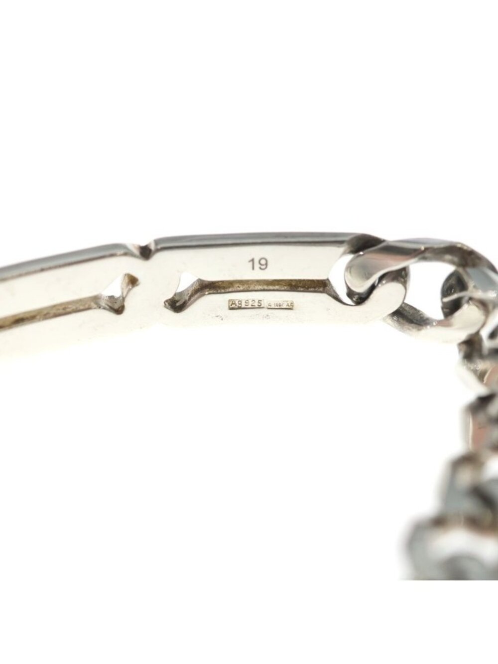 ★SOLD★ Gucci Knot Bracelet Chain Silver 19 - Picture 4 of 6